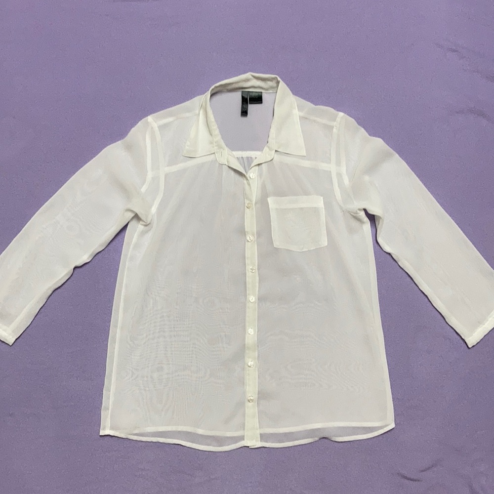 White Button Down Shirt (NEW)